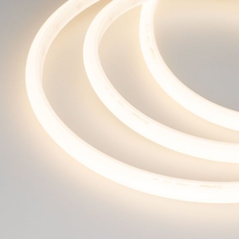 Гибкий неон Arlight 9,6W/m 144LED/m 2835SMD теплый белый 5M Moonlight-Top-A144-16x15mm 24V Warm3500 038604