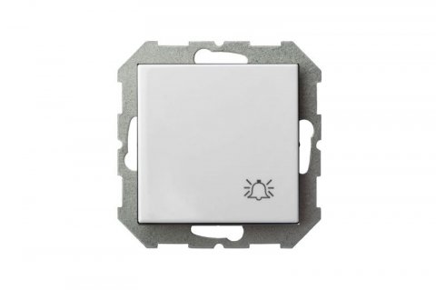 Кнопка звонка Liregus Epsilon белый 28-011