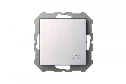 Кнопка звонка Liregus Epsilon серебро 28-180
