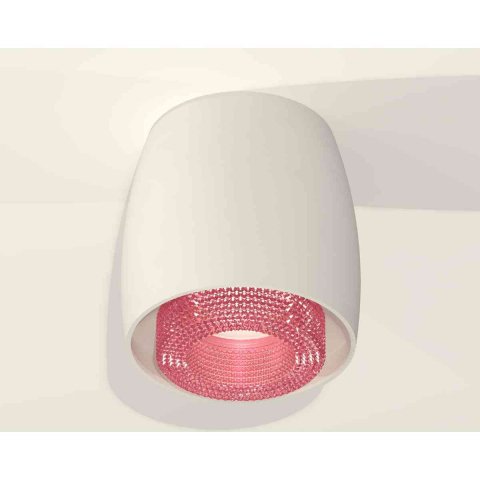 Комплект накладного светильника Ambrella light Techno Spot XS1141022 SWH/PI белый песок/розовый (C1141, N7193)
