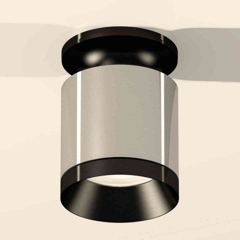 Комплект накладного светильника Ambrella light Techno Spot XS7405022 PSL/PBK серебро полированное/черный полированный (N7926, C7405, N7031)