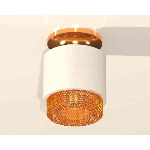 Комплект накладного светильника Ambrella light Techno Spot XS7510122 SWH/CF белый песок/кофе (N7929, C7510, N7195)