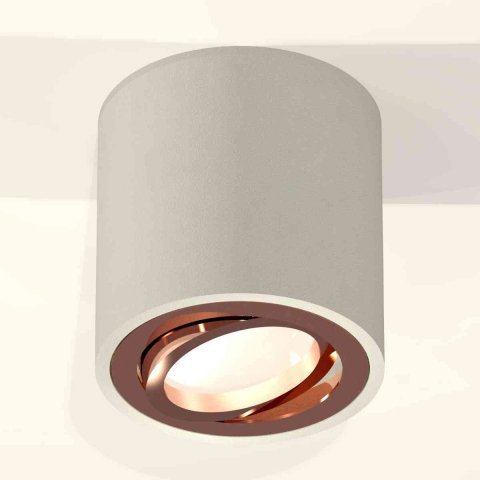 Комплект накладного светильника Ambrella light Techno Spot XS7533005 SGR/PPG серый песок/золото розовое полированное (C7533, N7005)