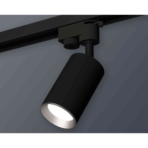 Комплект трекового светильника Ambrella light Track System XT6323004 SBK/PSL черный песок/серебро полированное (A2521, C6323, N6104)