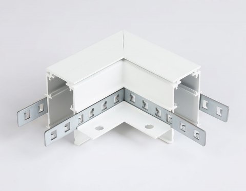 Коннектор L-образный для встраиваемого шинопровода Ambrella light Track System Magnetic GL3352