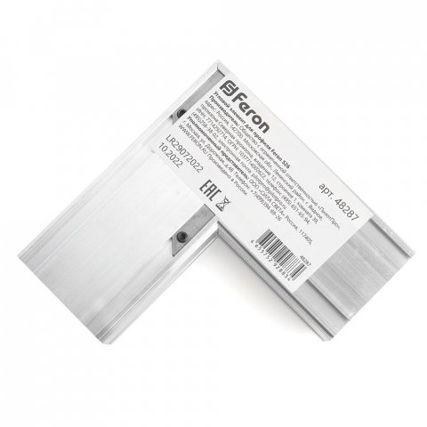 Коннектор L-образный Feron S26 48287