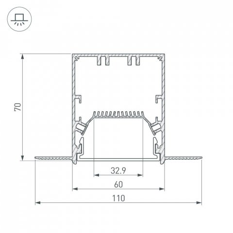 Коннектор угловой Arlight SL-Linia55-Fantom-135 030129