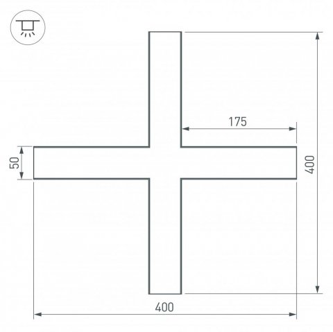 Коннектор X-образный Arlight SL-Line-5035 030118