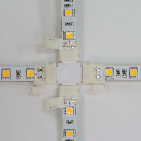 Коннектор X-образный для светодиодной ленты 5050SMD 12V Feron (10 шт) LD191 23138