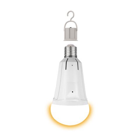 Лампа светодиодная аккумуляторная Gauss E27 12W 3000K матовая 102002112