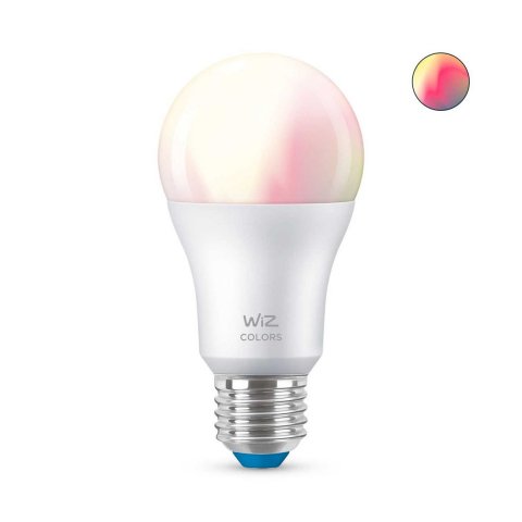 Лампа светодиодная диммируемая WiZ E27 8W RGB+CCT матовая Wi-Fi BLE 60W A60E27927-65TW1PF/6 929002383602