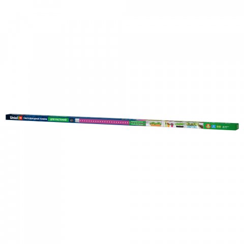 Лампа светодиодная для растений Uniel G13 18W прозрачная LED-T8-18W/SPSB/G13/CL PLP30WH UL-00006698