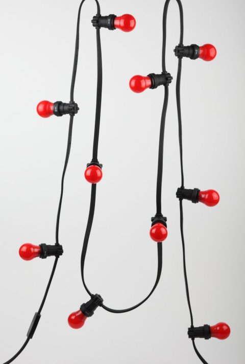 Лампа светодиодная ЭРА E27 3W 3000K красная ERARL50-E27 Б0049580