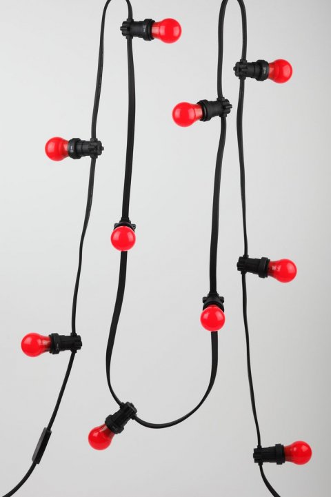 Лампа светодиодная ЭРА E27 3W 3000K красная ERARL50-E27 Б0049580