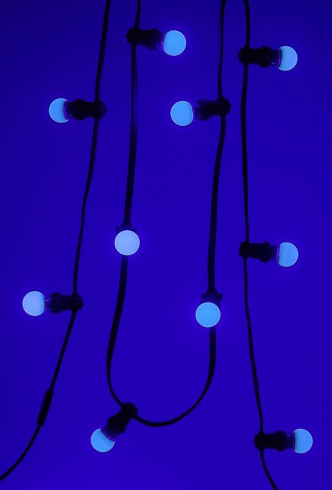 Лампа светодиодная ЭРА E27 3W 3000K синяя ERABL50-E27 Б0049578