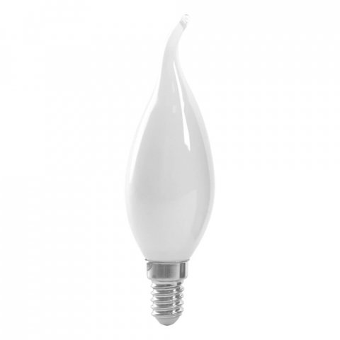 Лампа светодиодная Feron E14 15W 2700K Свеча на ветру Матовая 38260