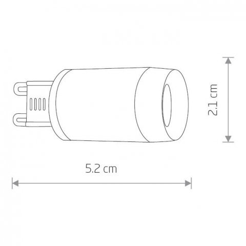 Лампа светодиодная G9 3W 4000K прозрачная 8447
