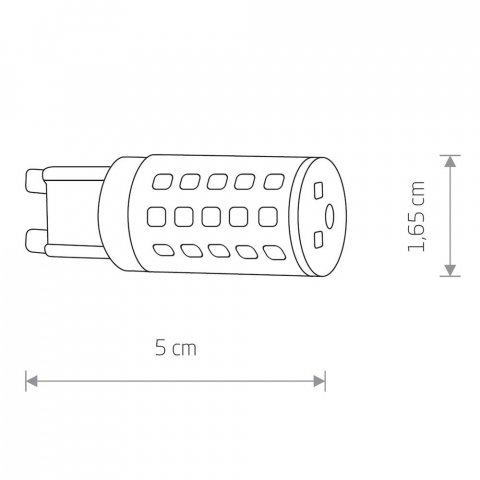 Лампа светодиодная G9 4W 4000K прозрачная 7504
