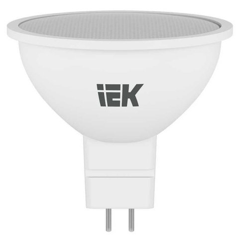 Лампа светодиодная IEK GU5.3 7W 4000K матовая LLE-MR16-07-230-40-GU5-3