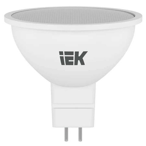 Лампа светодиодная IEK GU5.3 8W 4000K матовая LLE-MR16-08-12-24-40-GU5