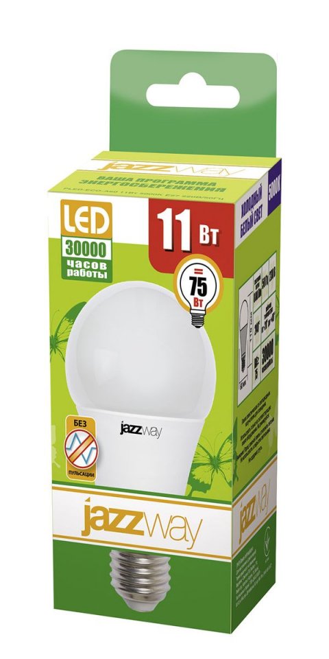 Лампа светодиодная Jazzway E27 11W 5000K матовая 1033222