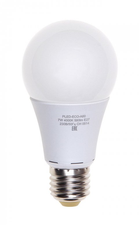 Лампа светодиодная Jazzway E27 7W 3000K матовая 1033178