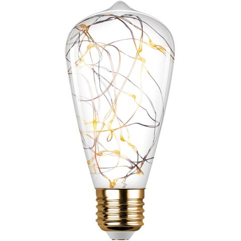 Лампа светодиодная REV VINTAGE Copper Wire ST64 E27 2700K DECO Premium груша 32445 4