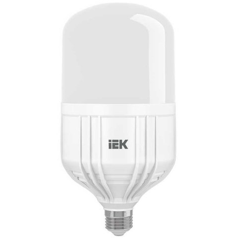 Лампа светодиодная сверхмощная IEK E27 50W 4000K матовая LLE-HP-50-230-40-E27