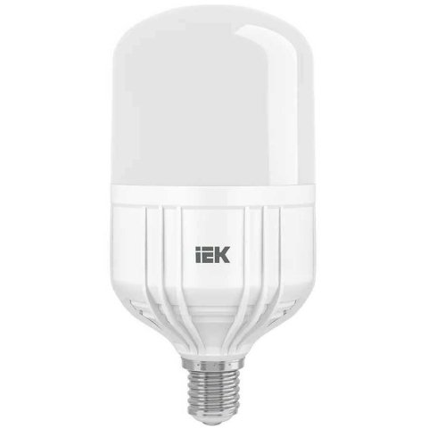 Лампа светодиодная сверхмощная IEK E40 50W 6500K матовая LLE-HP-50-230-65-E40