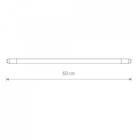 Лампа светодиодная T8 11W 3000K прозрачная 7500