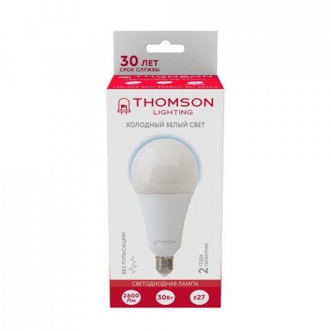 Лампа светодиодная Thomson E27 30W 6500K груша матовая TH-B2356