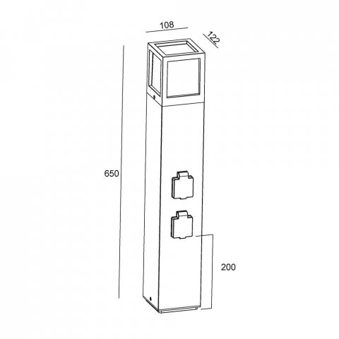 Ландшафтный светильник Deko-Light Facado Socket 733064