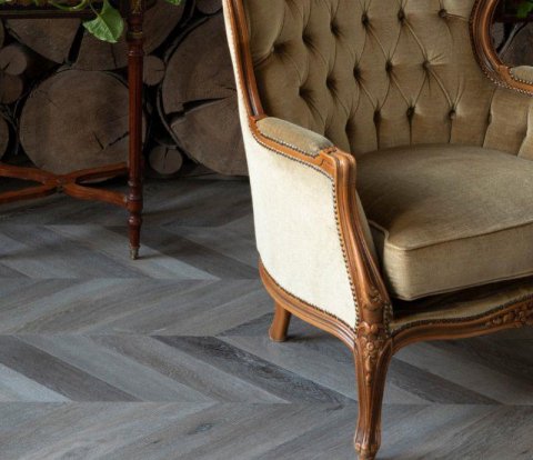 Замковый виниловый пол Vinilam Parquet Chevron RI444515CL4 Шеврон Легран