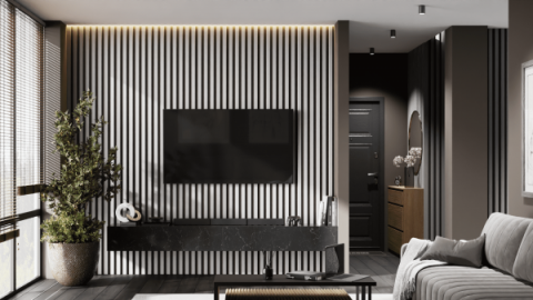 Рейка МДФ РП-2.16.2800 Светло-серая