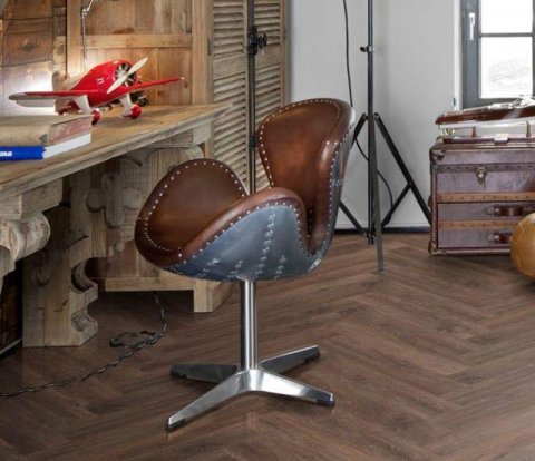 Замковый виниловый пол Kahrs Luxury Tiles Herringbone Saxon