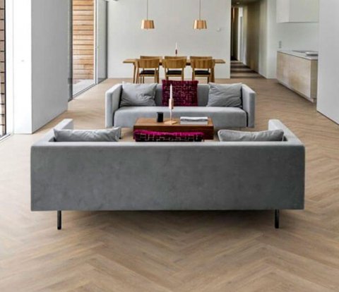 Замковый виниловый пол Kahrs Luxury Tiles Herringbone Taiga