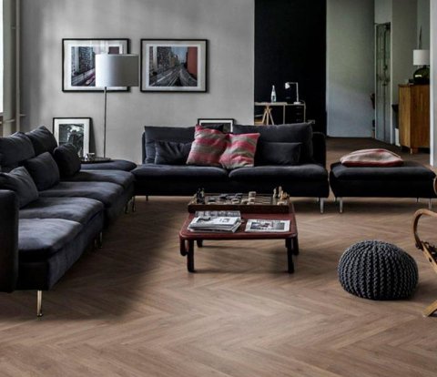 Замковый виниловый пол Kahrs Luxury Tiles Herringbone Sarek