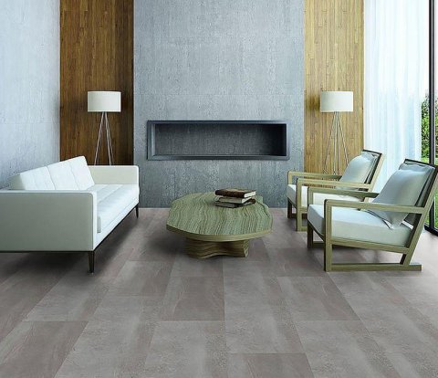 Замковый виниловый пол Ter Hurne Perform E15 2085 Камень Медина серый