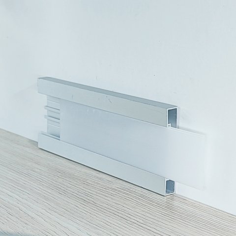 Плинтус Алюминий LED BU 60 AS Cеребро под рассеиватель МКР 60 мм х 10 мм х 3000 мм