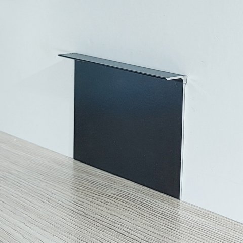 Плинтус Алюминий под гипсокартон BPL Черный МКР 40 х 14 х 3000 мм