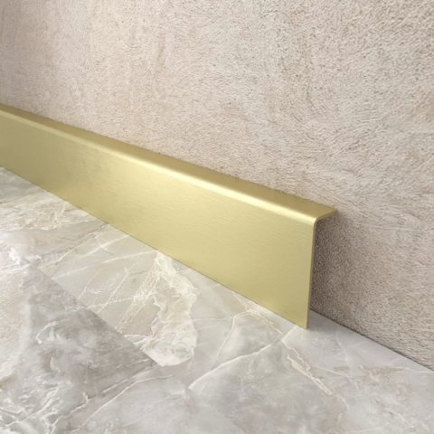 Плинтус Латунь накладной PAP AOS шлифованный МКР 50 мм х 15 мм х 3000 мм