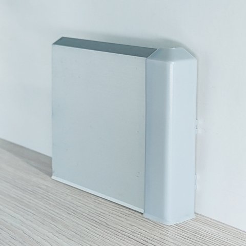 Угол внешний для плинтуса BI100 серый