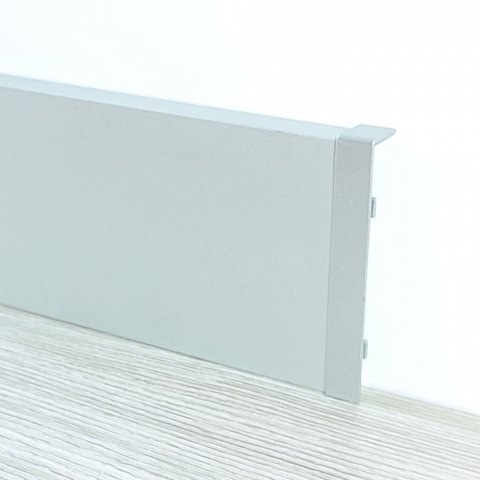 Соединитель для плинтуса BU 80 серебро