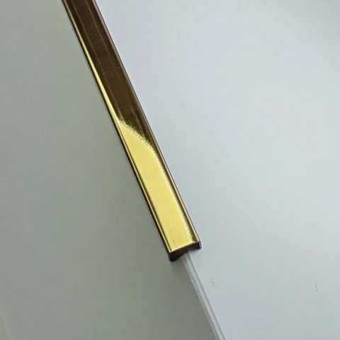 Профиль П Сталь Золото полированный 430 МКР 10 мм х 10 мм х 3000 мм