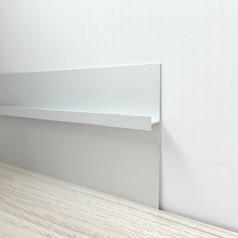 Плинтус Алюминий под гипсокартон AS BG Серебро МКР 110 х 15 х 3000 мм