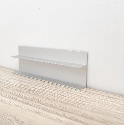 Плинтус Алюминий под гипсокартон AS PF Серебро МКР 35 х 14 х 3000 мм