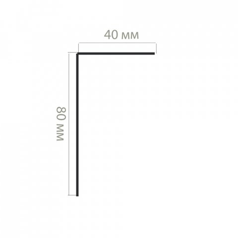 Уголок Сталь Золото полированный 430 МКР 15 мм х 8 мм х 3000 мм