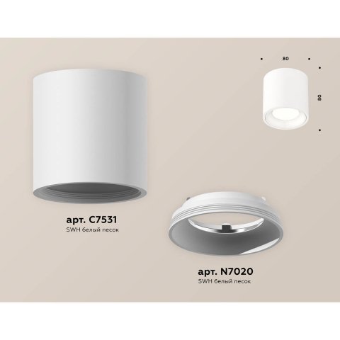 Накладной светильник светодиодный Ambrella light Techno Spot XS7531010 (C7531, N7020)
