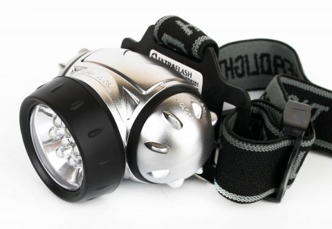 Налобный светодиодный фонарь Ultraflash Headlite от батареек 70х60 15 лм LED5351 10260