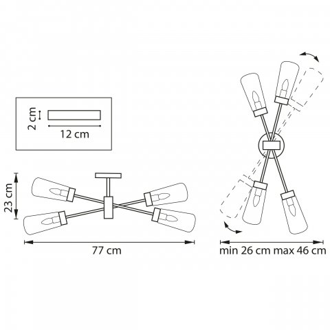 Настенно-потолочный светильник Lightstar Crotone 690643